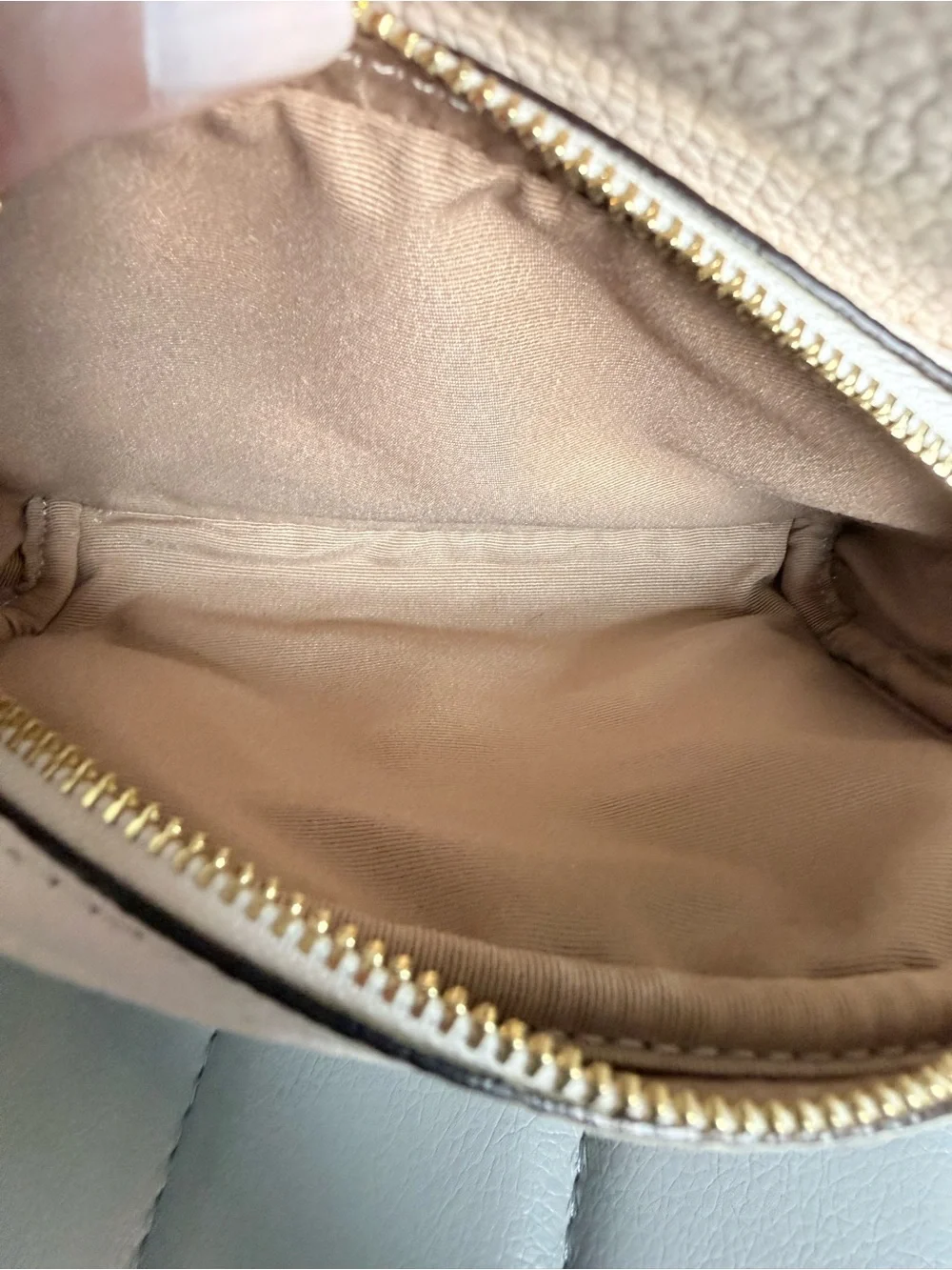 Coach Mini Court Backpack Pebbled Leather Color Chalk - Cream with Gold Hardware